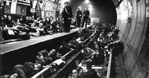 London Underground played a crucial role as a refuge London Underground Shelter