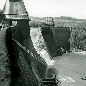 Dam Mohne Breached on the night of May 16-17, 1943 Dam Mohne Breached